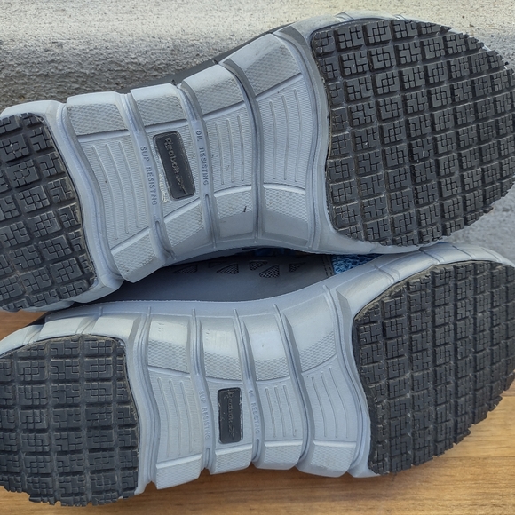 Unisex Reebok Sublite Cushion Work Blue/Gray Athletic Shoes (M) 9 (W) 11